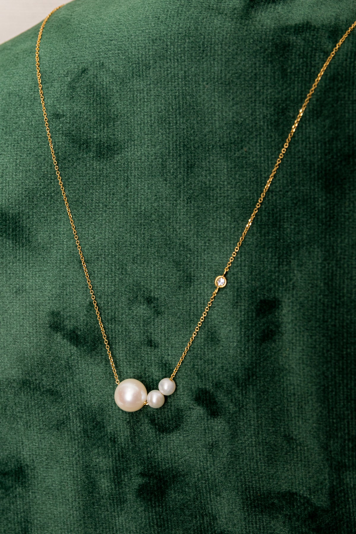 Gargantilla de Perlas y Diamante