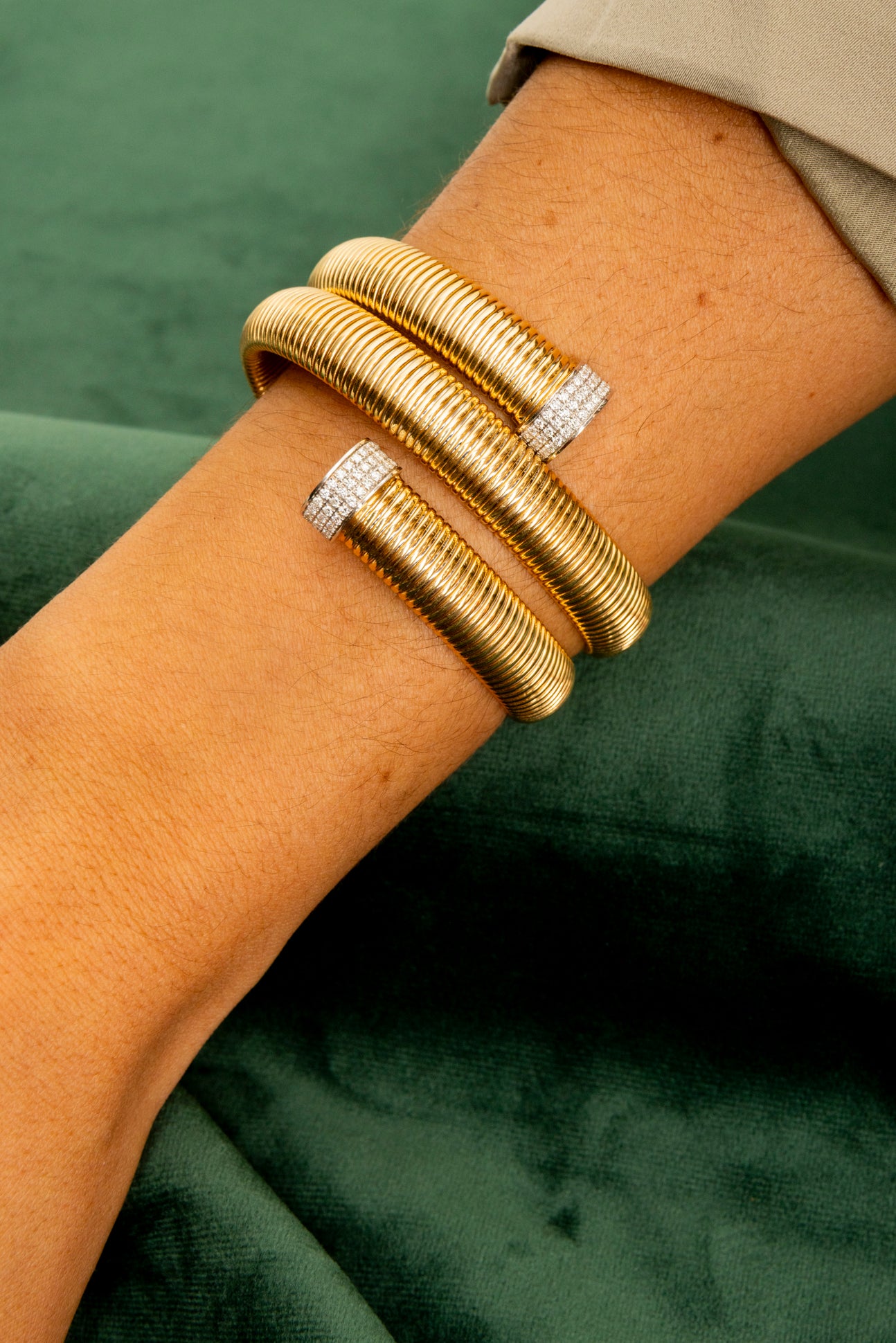 Pulsera Tubogas y Diamantes