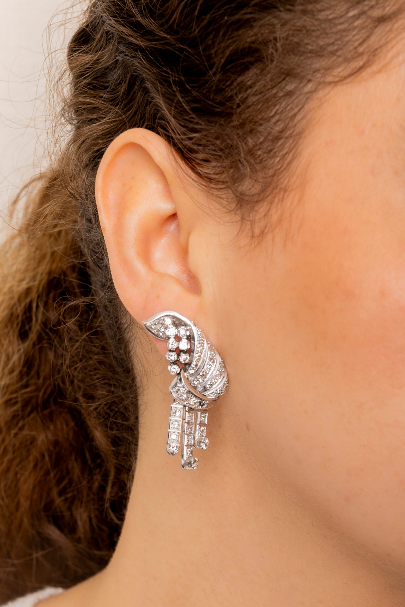 Pendientes Vintage Trepadores de Diamantes