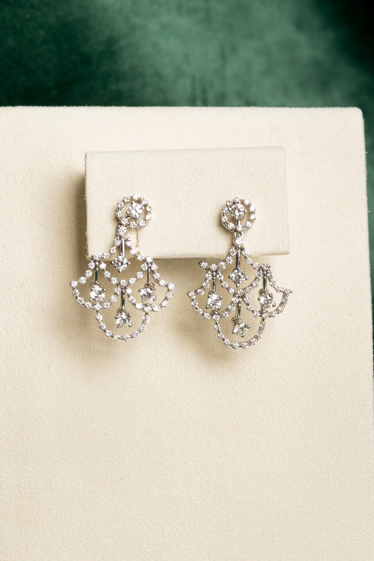 Pendientes Chandelier de Diamantes