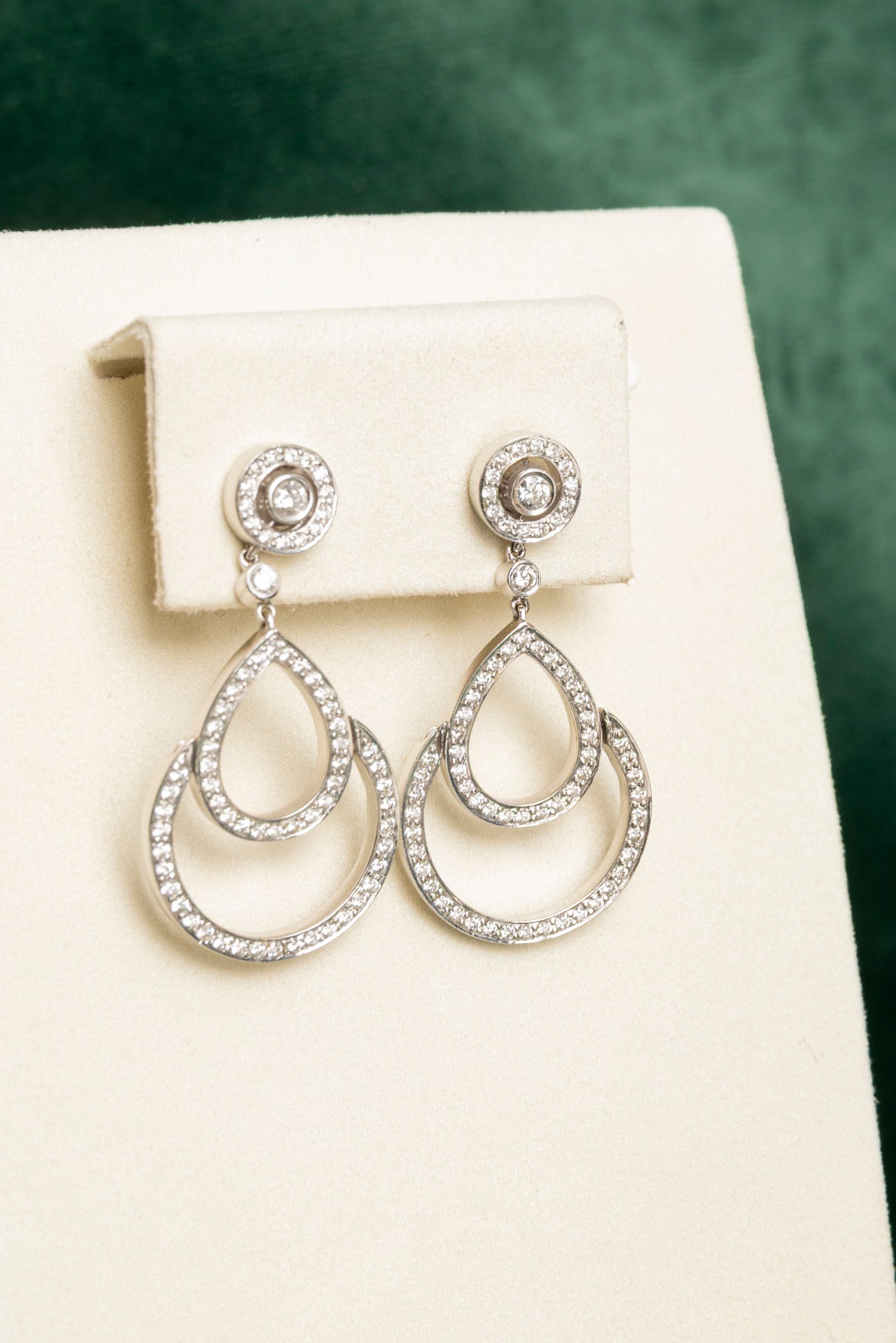 Pendientes Largos de Diamantes