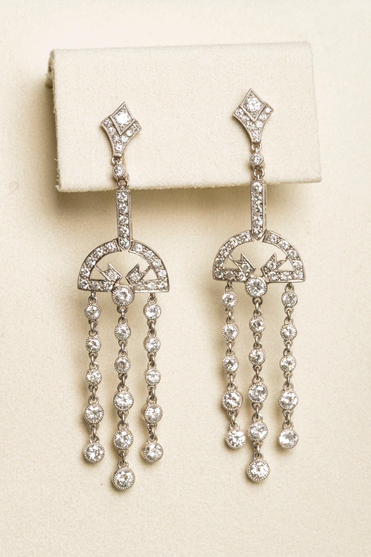 Pendientes Vintage Chandelier de Diamnates