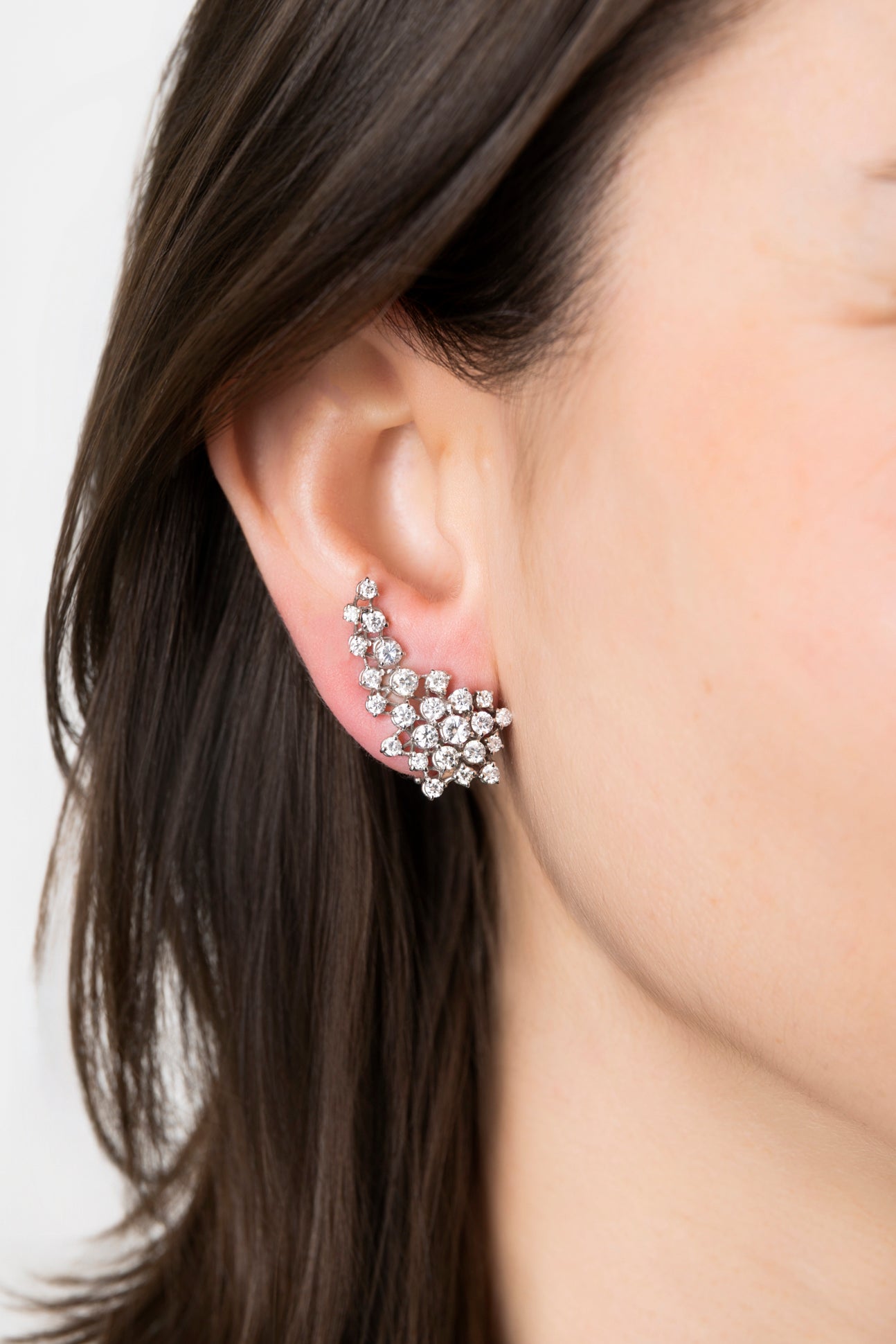 Pendientes Trepadores de Diamantes