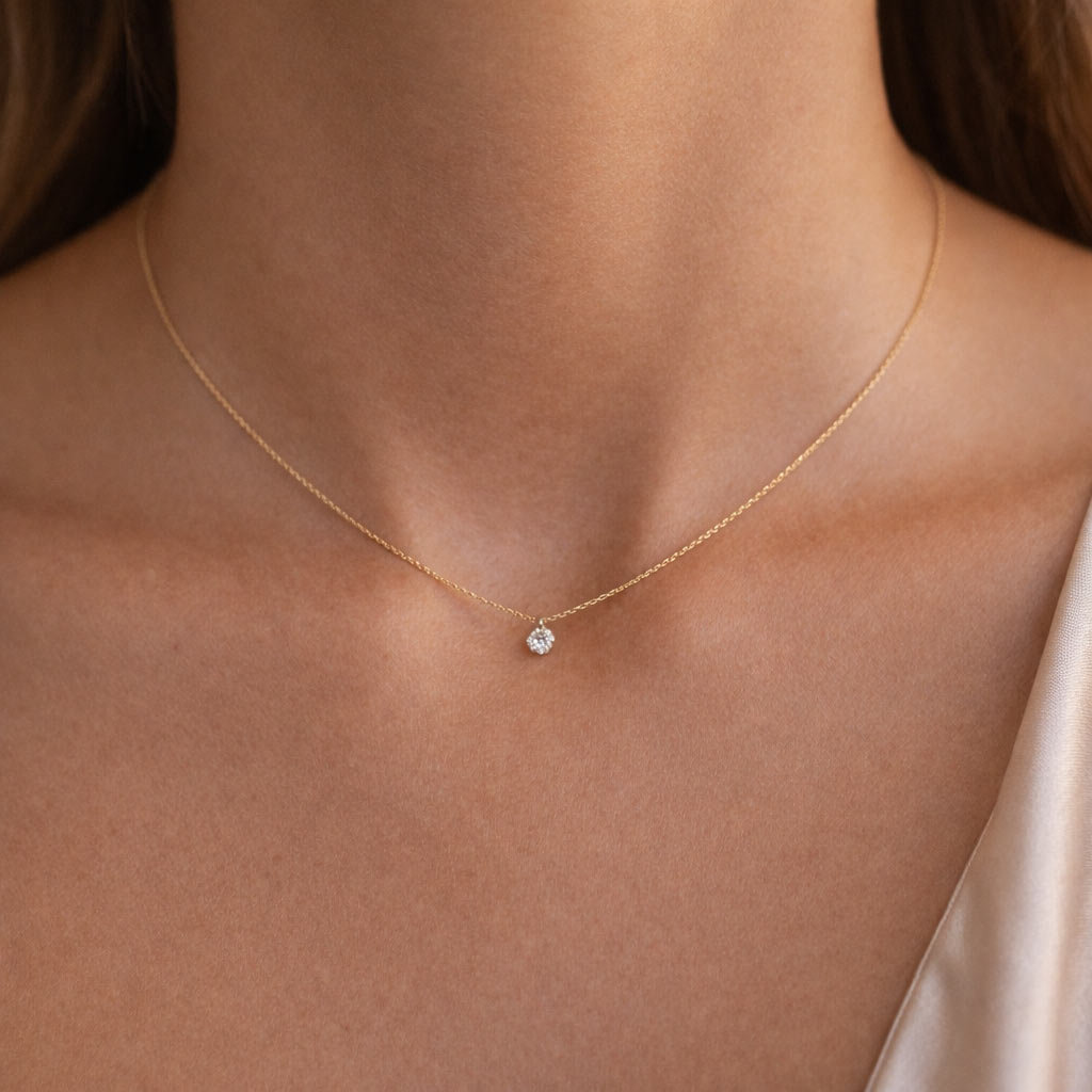 Cadena "Punto Luz" de Diamante. - Imagen 2